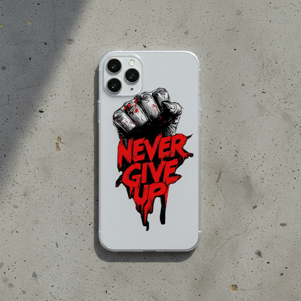 Gym cover - Never give up