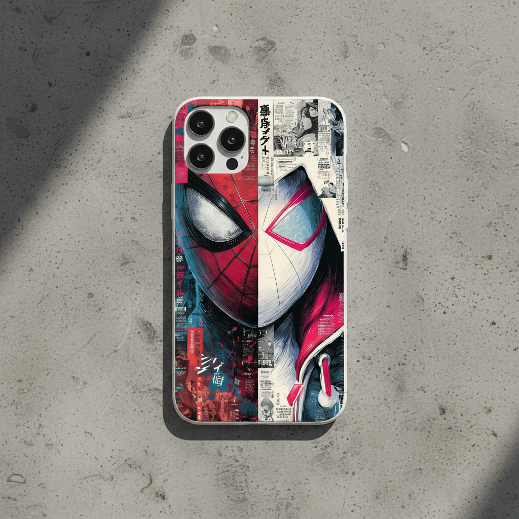 Spiderman cover - Spiderman Characters Half